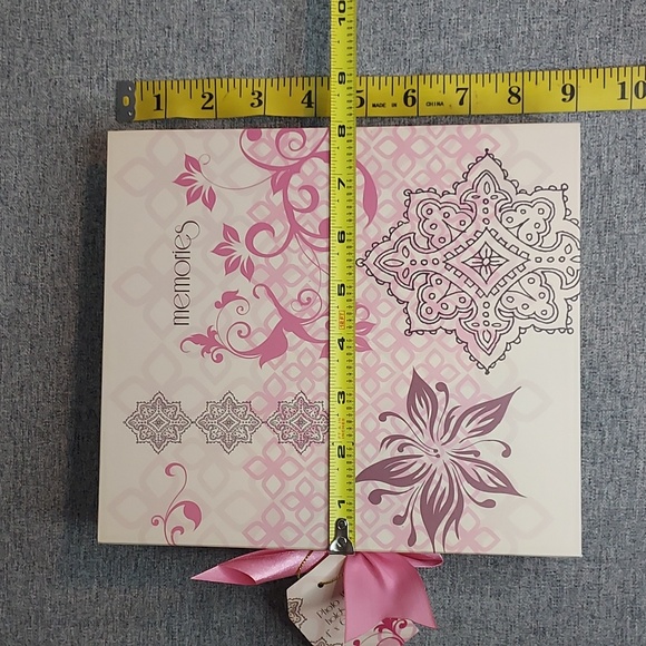 Pink Off White Grey Floral Patterned 4x6 Photo Album Book Binder NWT - Picture 5 of 6